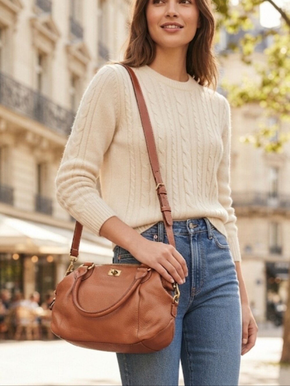 J.Crew Brompton Mini Hobo brown leather bag Style#63020